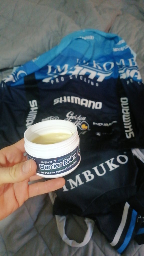 MarcoJoubert's tweet image. If you haven't become familiar with the smell of chamois cream you're not a real cyclists