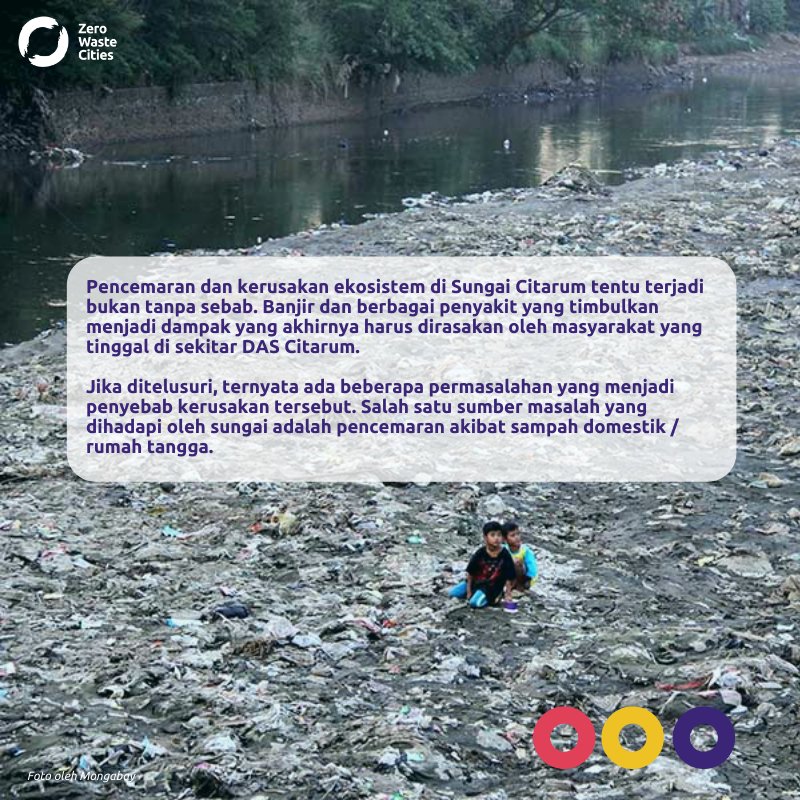 ypbb_id's tweet photo. Salah satu penyebab tercemarnya Sungai Citarum di Provinsi Jawa Barat adalah sampah domestik/rumah tangga.
#harisungainasional #dascitarum #sungaicitarum #cihaurgeulis #zerowastecities https://t.co/DgqGwQNMay