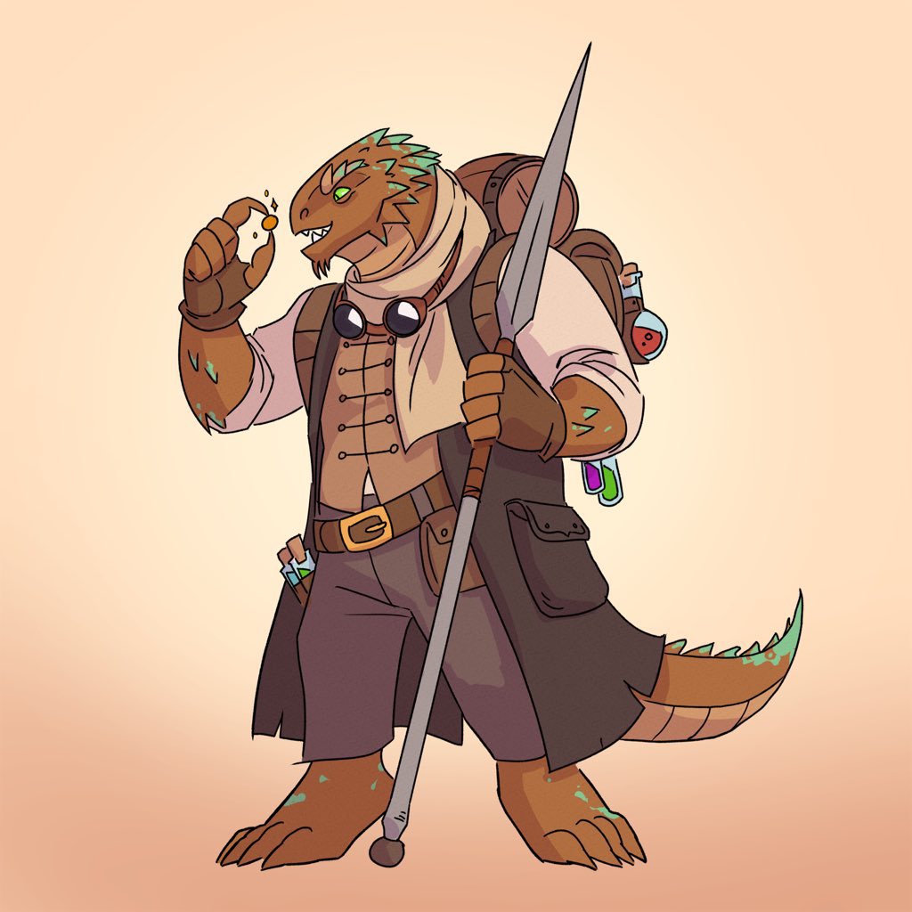 echidnite's tweet photo. Here’s the full set of characters I did for @casualrp, was a fun brief and the character concepts were all really strong which made things easy! #dndart https://t.co/kdIROwTRa4