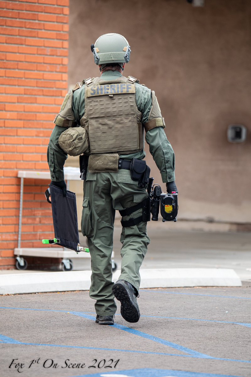 LASD SEB Tactical Bomb Techs on scene in Downey investigating a