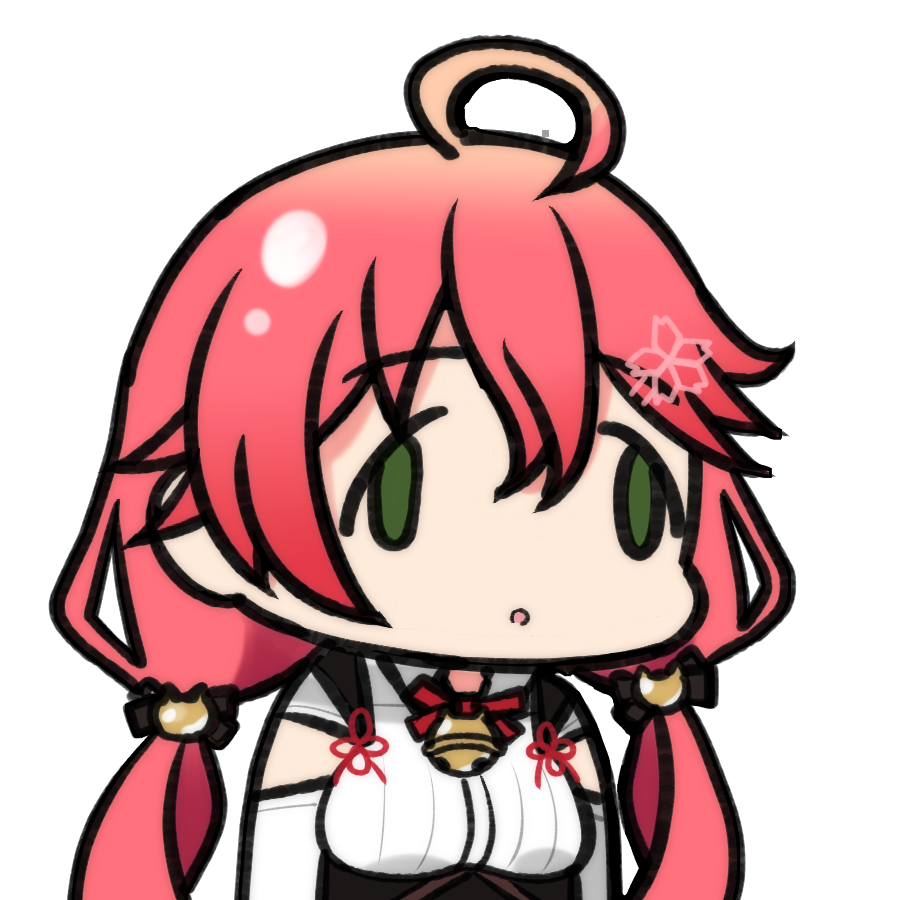 Miko Art Line超えでmtg中にすべてを溶かした顔になるみこち Honmirinのイラスト