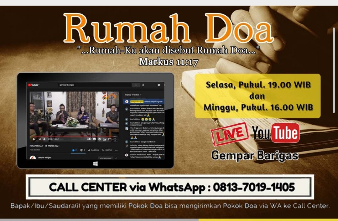 EKoenom's tweet photo. Mari tergabung dalam Rumah Doa terbuka untuk semua kalangan. Dapat sampaikan permohonan Doa melalu Wa yang tertera. Gbu https://t.co/MN3GkZMCuq