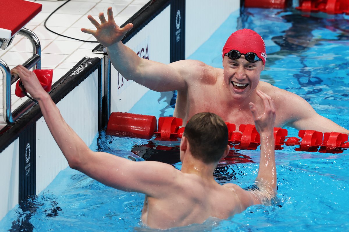 Simply stunning swims from these two! 🤩

Bravo <a href="/tomdean00/">Tom Dean</a> <a href="/Dunks_Scott/">Duncan Scott OBE</a> 🙌

#TeamGB