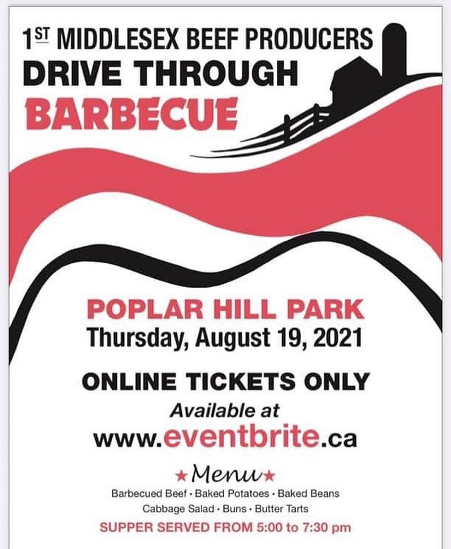 Our Middlesex Cattlemens BBQ is happening Aug 19 - drive thru style! Get your tickets on Eventbrite eventbrite.ca/e/mca-drive-th…