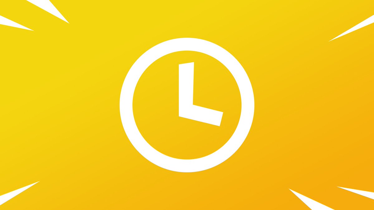 El mantenimiento de la actualización v17.21 comenzará en 1 hora, el emparejamiento será deshabilitado en 30 minutos. #Fortnite