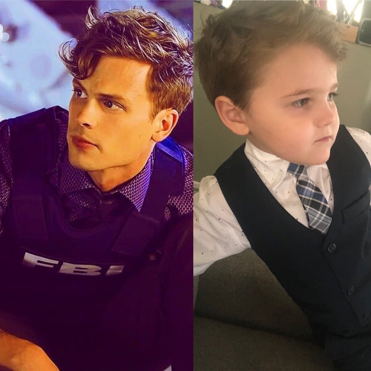 tatytringali's tweet photo. Dr. Spencer Reidโs biggest fan #haircut #kidscuts #haircutsforboys #haircutforkids #drspencerreid #spencerreid #criminalminds #cosmoprof #jcpennysalon #bayareahairstylist #behindthechair #oneshothairawards #mathewgraygubler @GublerFansUnite @GUBLERNATION https://t.co/t6D9ChbQn4