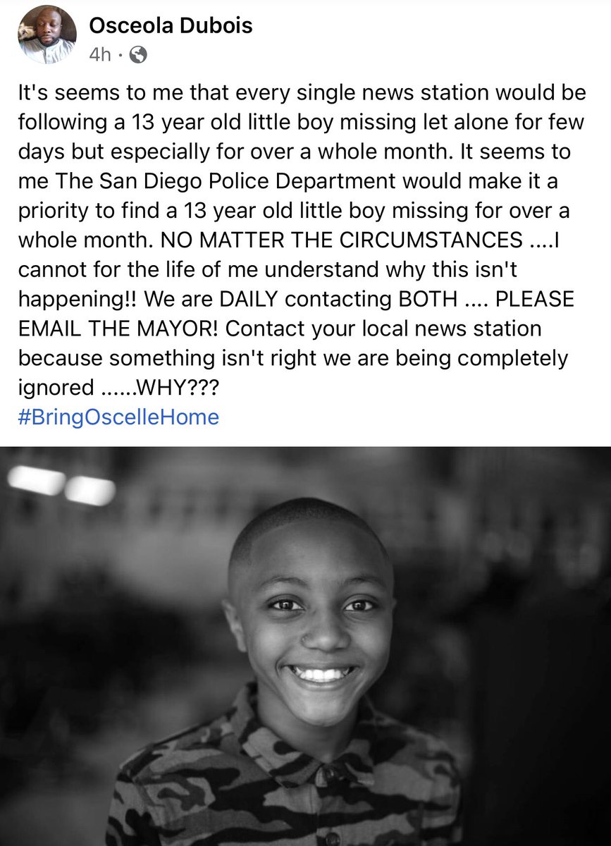 lanuovasuzy's tweet photo. San Diego friends please share so this missing child gets needed coverage to spurn action. Enough chatter on social media can result in pressure. The FB post is public if you are so inclined to share over there too. https://t.co/4ZniFNFLR7