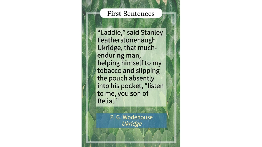 AnnaParadox's tweet photo. What even is comedy? And other thoughts about a P. G. Wodehouse sentence in this week's blog post: https://t.co/5urjD1TMHo @wordlooper https://t.co/x9yzDjdLbs
