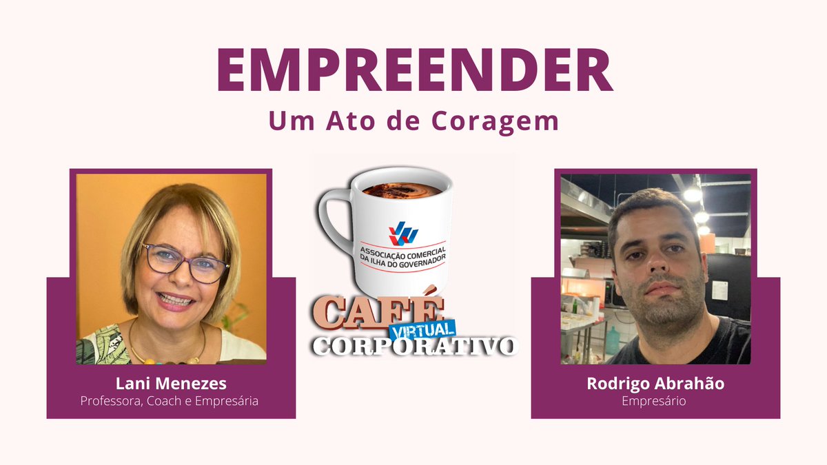 ilhanoticias's tweet photo. A conversa no Café Virtual Corporativo dessa quarta-feira, será com Rodrigo Abrahão.
Participe nesta quarta-feira, às 11h, pelo YouTube. Esperamos por você!
Link: https://t.co/mr5TMkXU8X
.
#coachingdecarreira #lanimenezescoach #ilhanoticias #pandemia #certsign #Abrahao https://t.co/xjbpri35lc