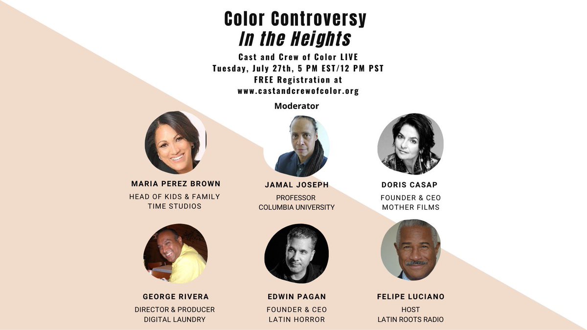 thepaganimage's tweet photo. “Color Controversy In The Heights!”

July 27th 5-6pm EST

FREE Registration: https://t.co/tcueX65Eit

Produced by Warrington Hudlin.

#ColorControversyInTheHeights #WarringtonHudlin #JamalJoseph #FelipeJLuciano #MariaPerezBrown #DorisCasap #EdwinPagan #GeorgeRiveraDigitalLaundry https://t.co/1MTltpNiNh