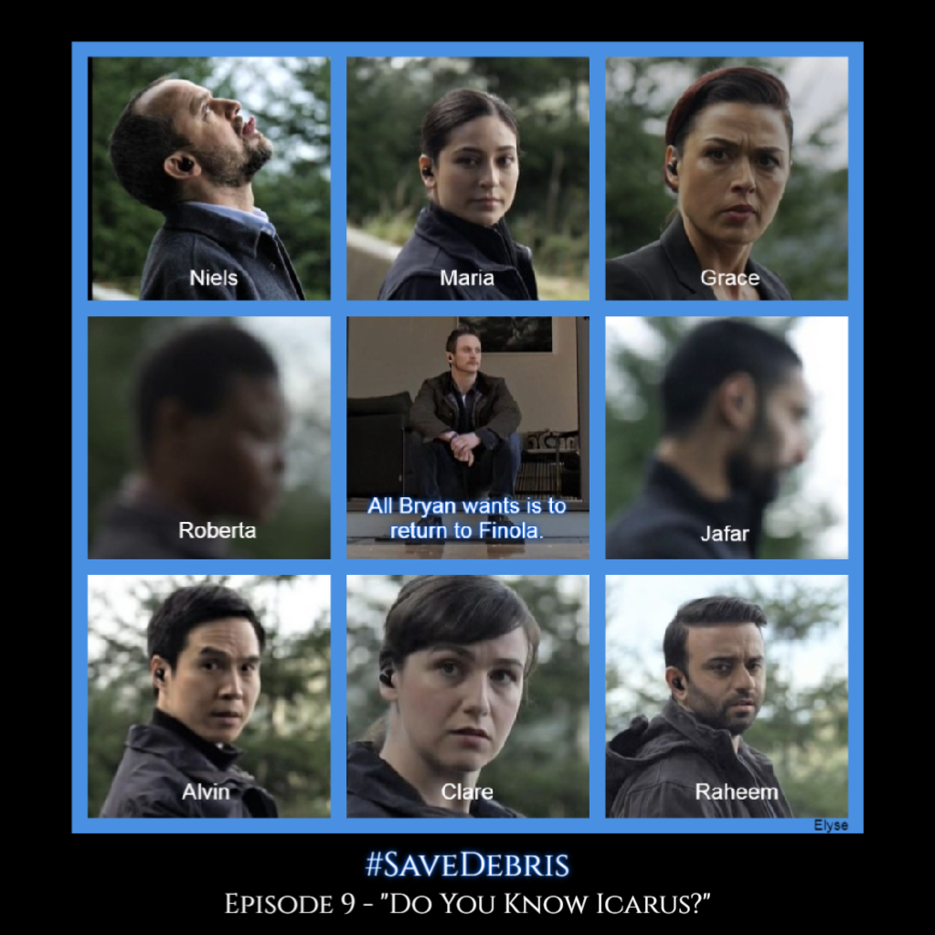 wraithfodder's tweet photo. And these are just the AU partners Bryan had that we SAW. Who knows how many others he went through? All Bryan @jonathanmtucker wants is to return to his Finola #RiannSteele. The "Icarus" episodes of #Debris are incredible, all the tiny details &amp; changes. #SaveDebris https://t.co/HPuSCzLPNX