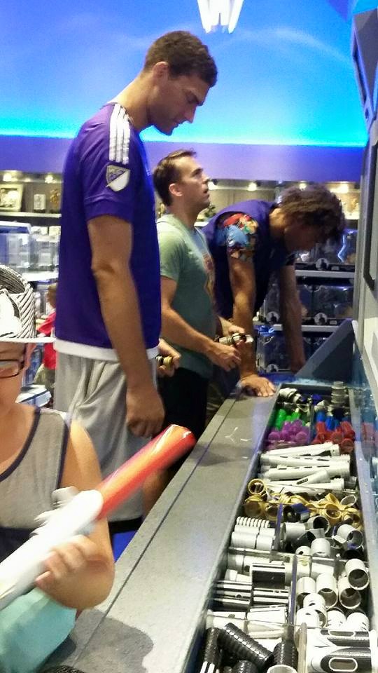6 years ago today my nephew unknowningly built a lightsaber with NBA Champion Brook Lopez and one of my favorite Blazers <a href="/rolopez42/">Robin Lopez</a>.