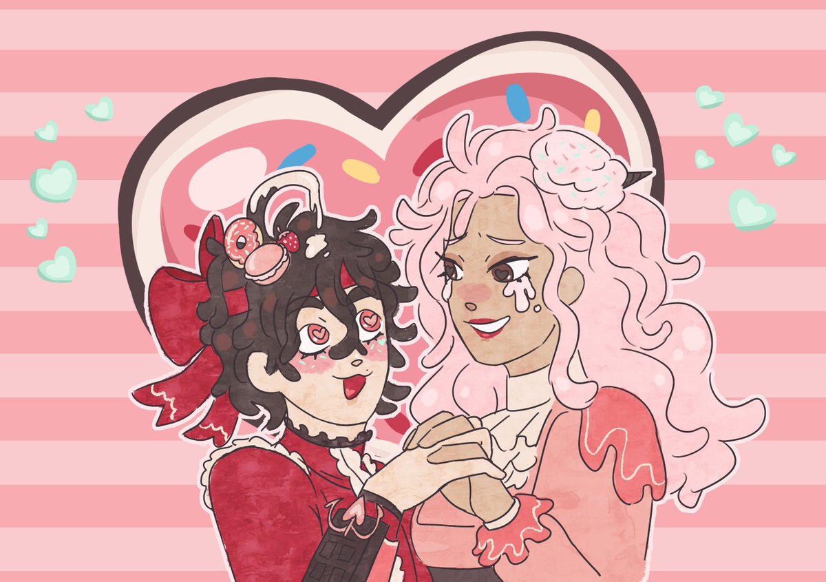 voidcereal's tweet photo. i wish they got candy skins 😳 😳 😳 red velvet emile and cotton candy eda!!
#identityv #edaemile https://t.co/Zq5BsB5Cqr