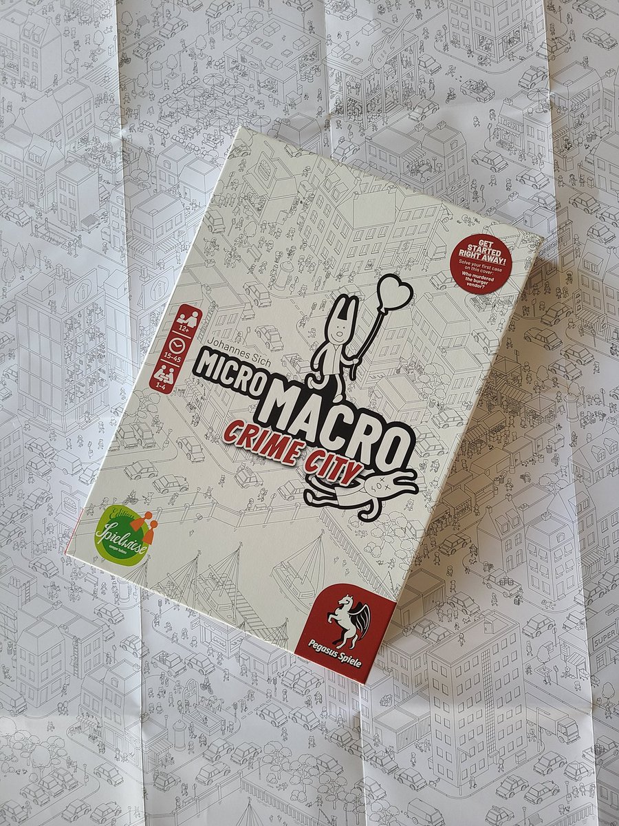 TableIt_'s tweet image. Solved crimes and mysteries today in MicroMacro Crime City from @pegasusspiele! A huge map of a beautifully designed town with fun surprises in every corner which guide us off track our current objective. Anyways, back to finding this guy&apos;s top hat...