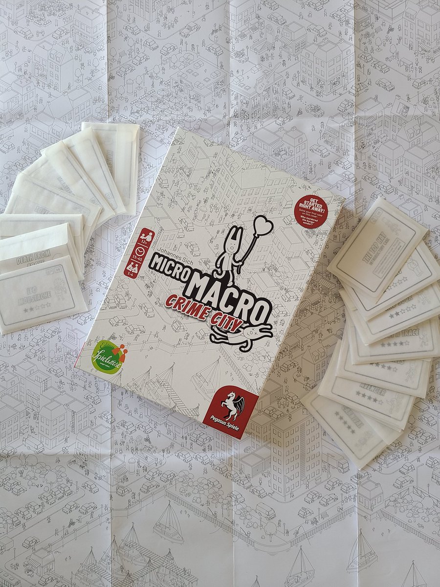 TableIt_'s tweet image. Solved crimes and mysteries today in MicroMacro Crime City from @pegasusspiele! A huge map of a beautifully designed town with fun surprises in every corner which guide us off track our current objective. Anyways, back to finding this guy&apos;s top hat...