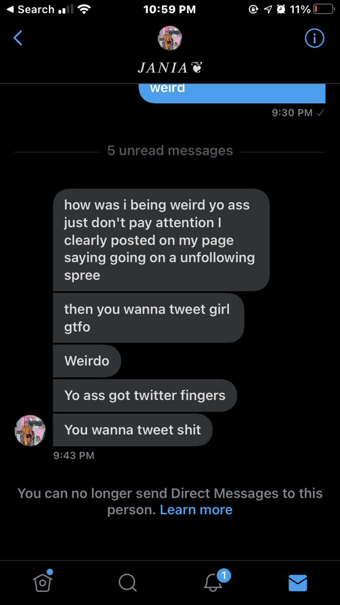 Made a weird bitch mad😭
Go get fucked that’s all you good for easy ass bitch