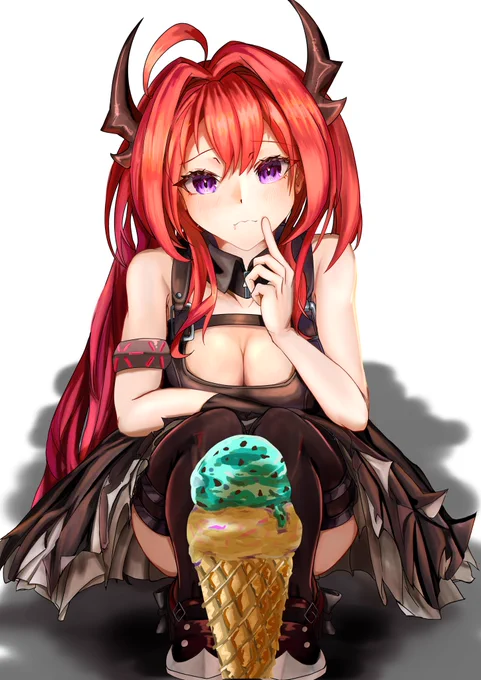以前リクエストを頂いておりました、スルトです!
「ア...アイス...」
#アークナイツ 