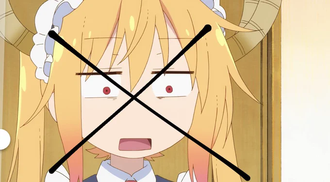 怎麼辦,現在看到tohru 就覺得很渣餒。。#小林家的龙女仆 
