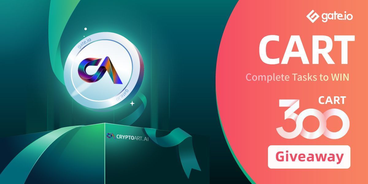 💖Gate.io $CART #Giveaway is coming <a href="/CryptoArt_Ai/">CryptoArt.Ai Official</a> 💖

💬Duration: 7 days

◾️$300 #CART twitter #giveaway for 10 winners💪
◽️Retweet and @ your friends👥

🔗Participate: gate.io/en/article/216…
🔗Details: gate.io/en/article/216…

#CryptoNews