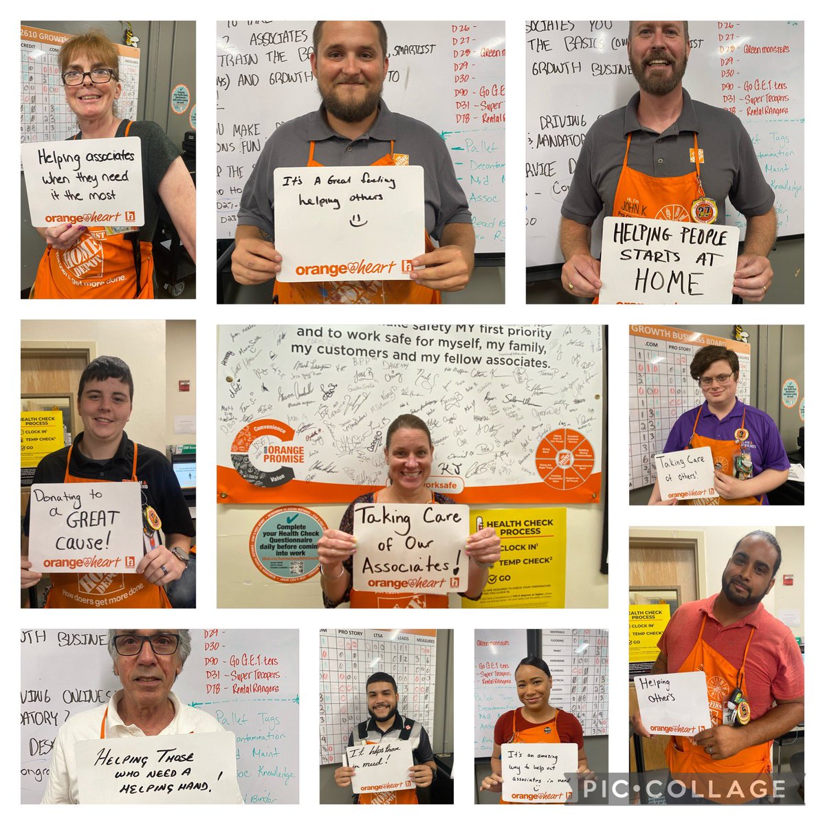 Leadership team at 2610 shouting out why they support the Homer fund!!! Thank you team #homerfund #OrangeAtHeart #chicopeeproud