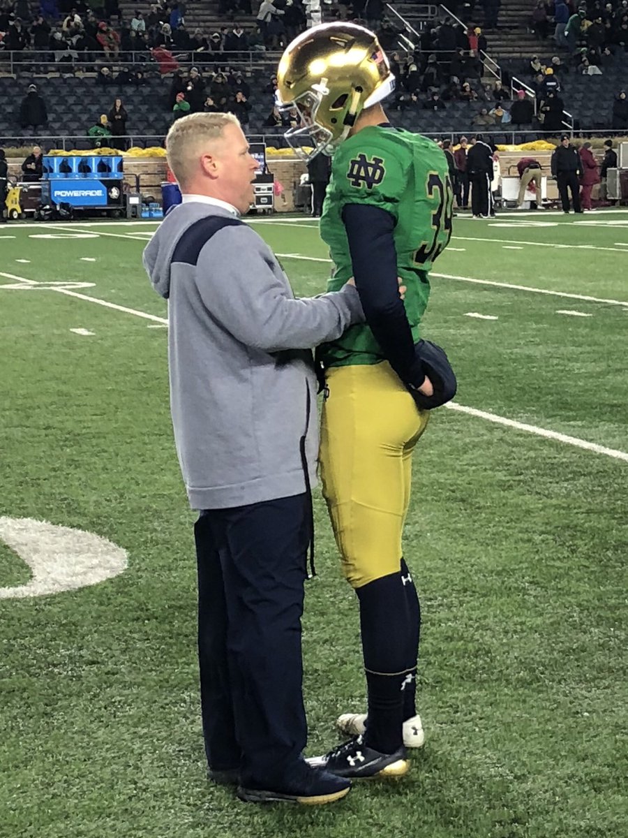 BrianPolian's tweet image. Some people hear coaches speak about “loving” the players and roll their eyes. Often it is because they misunderstand the concept. Love isn’t always romantic or an emotional state of being - it can be a commitment to serving another person to help them be their best! ☘️#NDFamily
