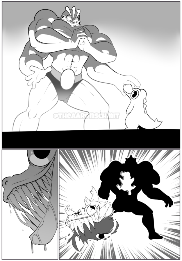 SOULSILVER RANDOMIZED NUZLOCKE COMIC

After a grueling onslaught against Pryce's Pokemon, my Machamp, named Based Chad, pitted off against Pryce's last Pokemon, a Totodile.

I should not have underestimated Pryce's baby crocodile. I should have been more afraid. RIP Based Chad 😢 