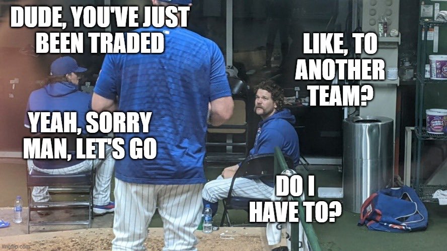 AngryBearsFDM's tweet image. @Cubs former relief pitcher @BigCountry1739 getting the news...

#Cubs #chafin