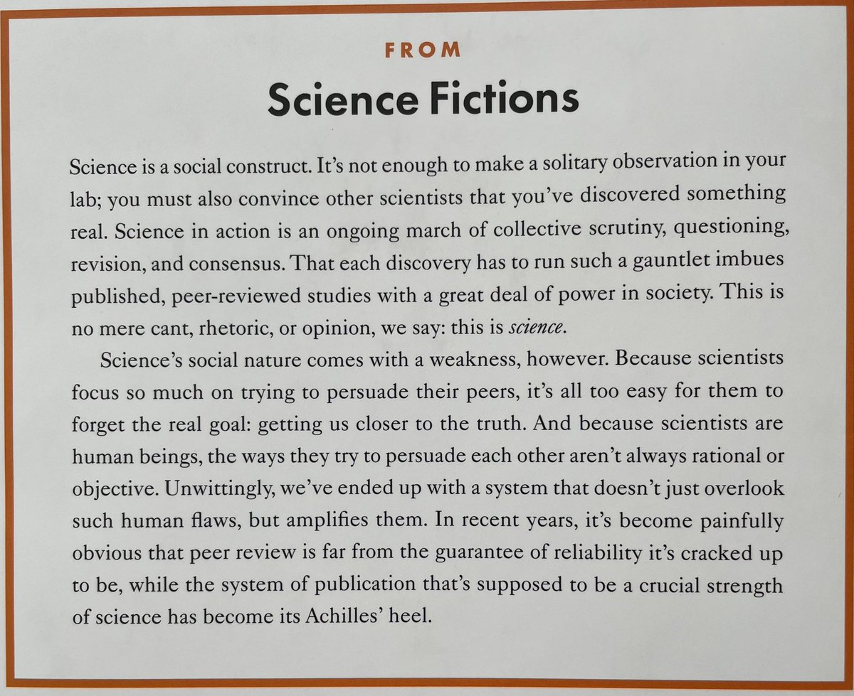 Prof. Shamika Ravi (@shamikaravi) on Twitter photo ‘Science Fictions. How fraud, bias, negligence and hype undermine the search for truth’ - This is an important book for the current times. An insider’s view of science reveals why many scientific results cannot be relied upon - and how the system can be reformed. <a href="/StuartJRitchie/">Stuart Ritchie 🇺🇦</a> ‘Science Fictions. How fraud, bias, negligence and hype undermine the search for truth’ - This is an important book for the current times. An insider’s view of science reveals why many scientific results cannot be relied upon - and how the system can be reformed. <a href="/StuartJRitchie/">Stuart Ritchie 🇺🇦</a>
