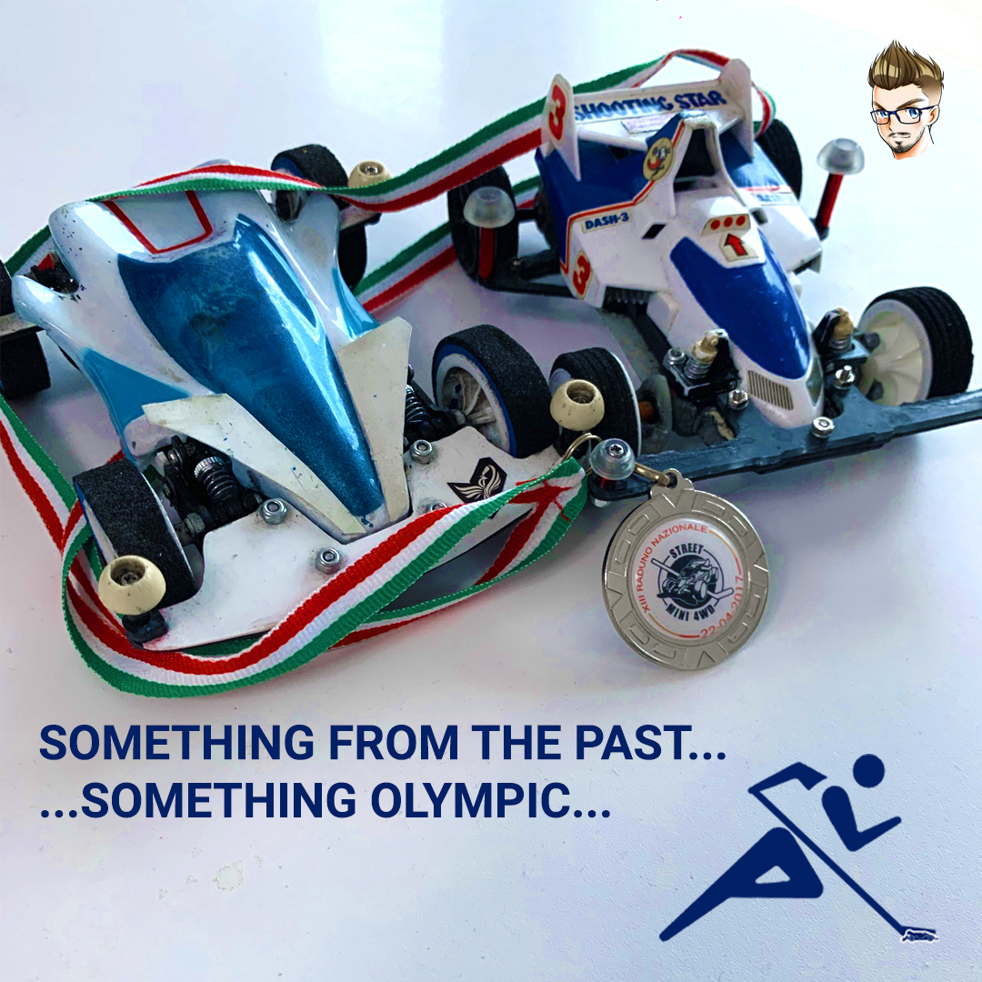 shinkurostreet's tweet photo. Something from the past... something olympic... 😋
.
.
#streetmini4wd #mini4wd #東京2020 #Tokyo2020 #TokyoOlympics2020 #shootingstar #bigbangghost #sparklingphoenix #modello #plasticmodel #ストリートミニ四駆 #ミニ四駆 #tamiyaitalia #tamiya_italia https://t.co/84COskSn1o