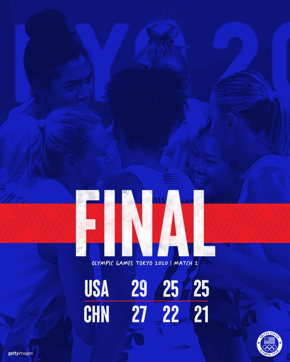 Team USA (@teamusa) on Twitter photo Battled it out. 😤
The women of <a href="/usavolleyball/">USA Volleyball</a> took down China in 3 sets. #TokyoOlympics Battled it out. 😤
The women of <a href="/usavolleyball/">USA Volleyball</a> took down China in 3 sets. #TokyoOlympics