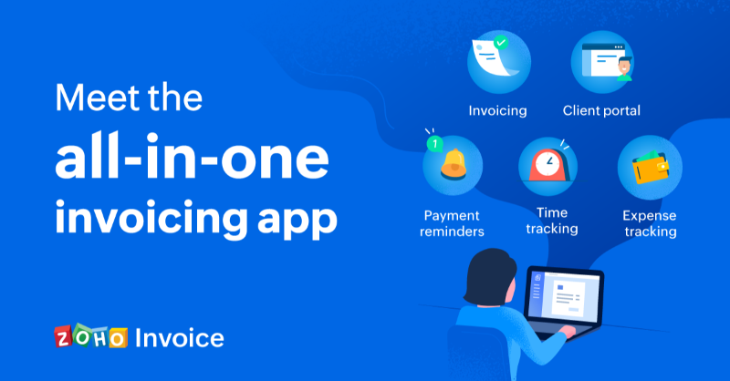 ZohoInvoice's tweet photo. #SmallBusinesses often struggle with their billing and invoicing. 
Enter Zoho Invoice! It's a 100% free, cloud-based invoicing solution designed to help you with invoicing, tracking expenses, collecting payments, and more. 
Learn more: https://t.co/cP7daQiFDo