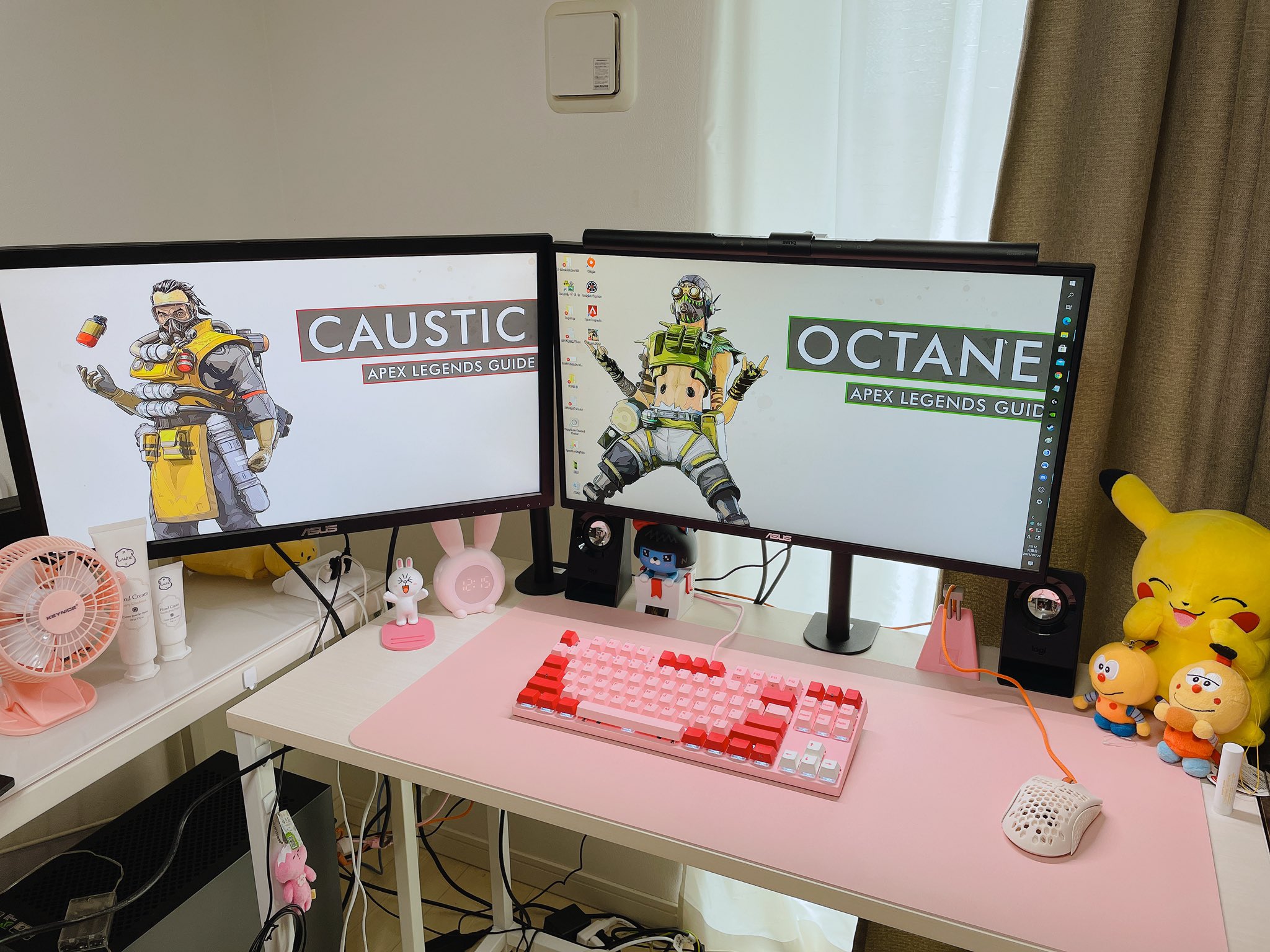 まみお ゲーミングチェアを新調しました ピンクと迷ったけど白にした ゲーミングチェアはまじでオススメ デスクでpcする人は絶対に買うべき Dowinx お前らのpcデスク周り晒していけ T Co Klskxohg6s Twitter