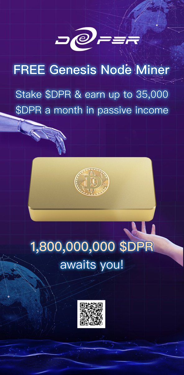 $DPR whitelisting for the #GenesisMiner is open!  

Use this link to register: dpr.deeper.network/register?invit… 

You have until 8/1 to buy your $DPR!!! <a href="/deeper_network/">Deeper Network</a> #deepernetwork #dpr