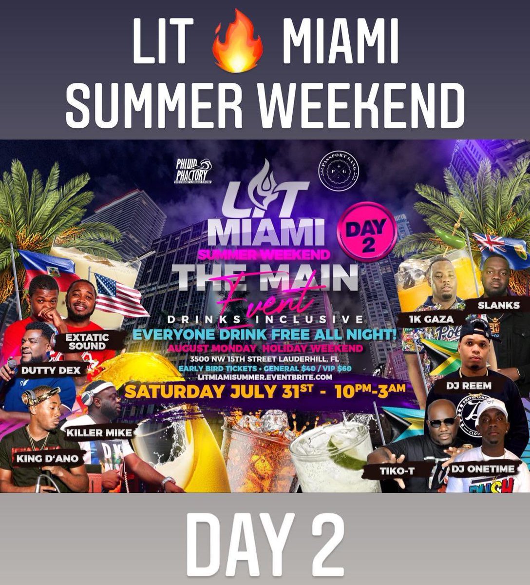 Lit Miami this weekend 🔥🔥🔥