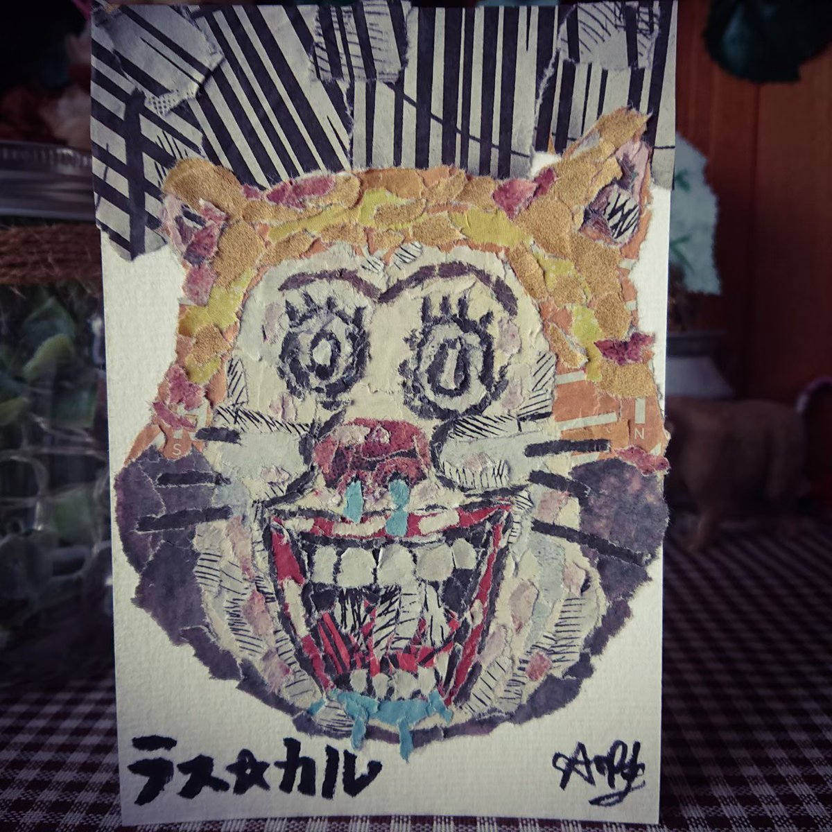 Saori على تويتر 俺達の ちぎりンピック だー 素敵タグ 並べて見ると色々な方向にぶっ飛ばしてますけど作成してるのは全て同一人物です ちぎり絵 和紙 新聞ちぎり絵 牛 漫画太郎