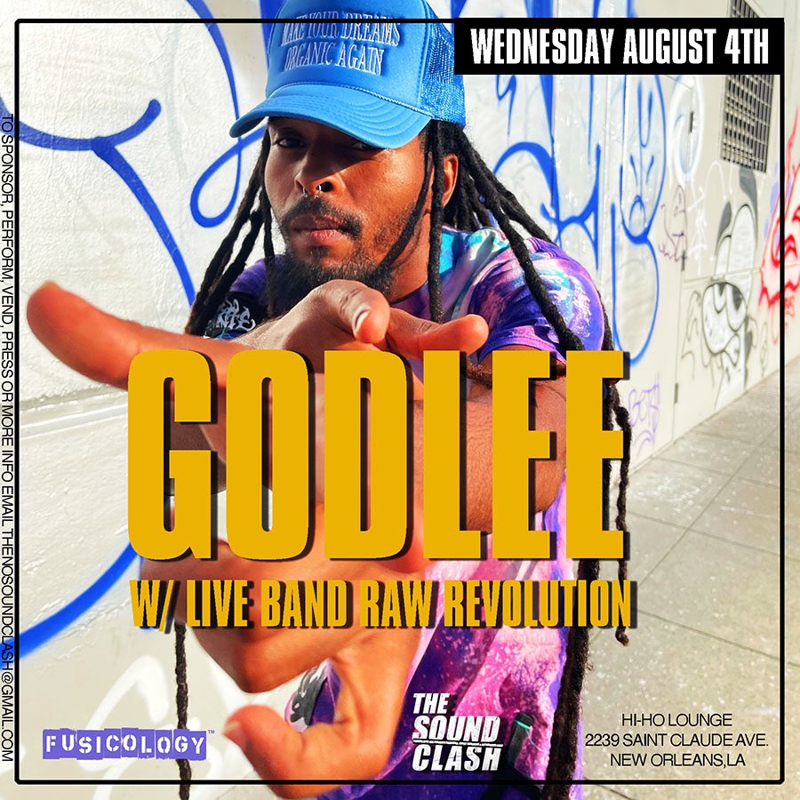 TheSoundCLASH's tweet image. #TheSoundCLASH #NOLA #Edition is Aug 4th at Hi-Ho. 8p. Come out to see @ra_kim3 @LouisianaToon @godlee222 @Shaggadelic504. #Producers #Showcase at thesoundclash.eventbrite.com. We’re lookin for some heat. #Singers #Songwriters #eMCees #Creatives #AnR #Trap #NolaHipHop #media #GetTixs