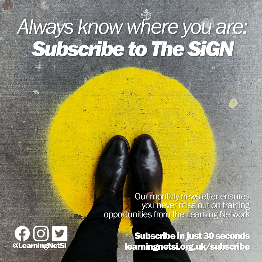 Always know where you are with The SiGN. The latest events. The newest blog posts. Delivered straight to your inbox on the first Tuesday of every month. Subscribe in a trifling 30 seconds here: buff.ly/33kh4qG. What are you waiting for?