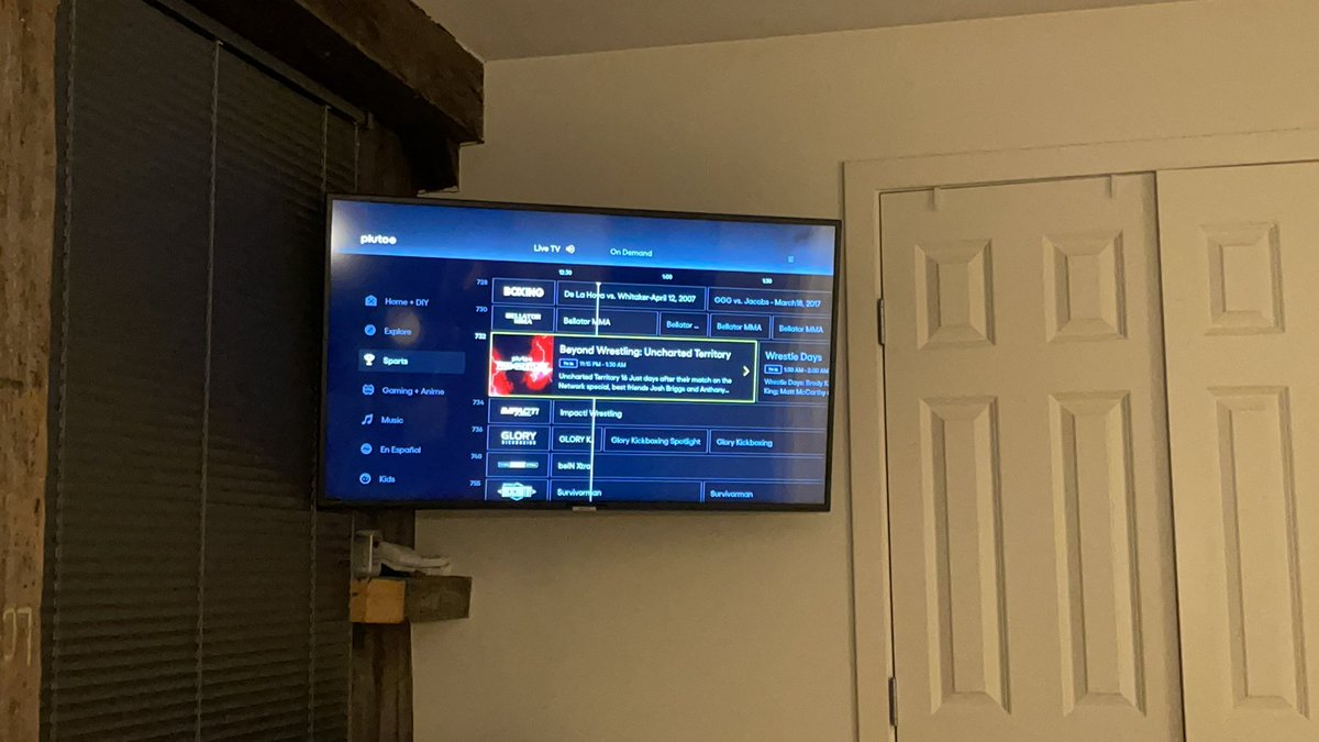 TheStackedCard's tweet photo. WOW happy to see @beyondwrestling on @PlutoTV!!! I know what I’ll be watching. https://t.co/B7zI7sncKz