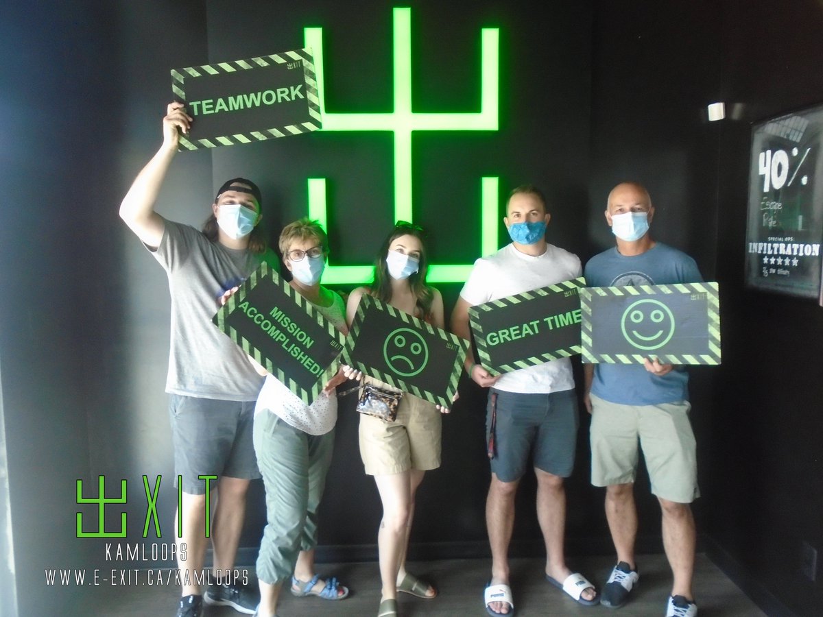 exitkamloops's tweet image. Here’s some of our awesome escapee’s from July 18-24 2021. Many failed and many succeeded! Test your wits today! #ExitKamloops #kamloopsescapegames
facebook.com/media/set/?set…