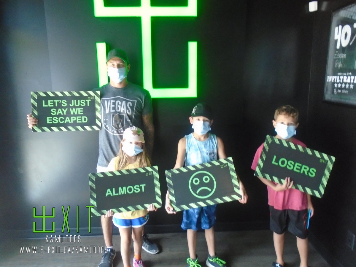exitkamloops's tweet image. Here’s some of our awesome escapee’s from July 18-24 2021. Many failed and many succeeded! Test your wits today! #ExitKamloops #kamloopsescapegames
facebook.com/media/set/?set…