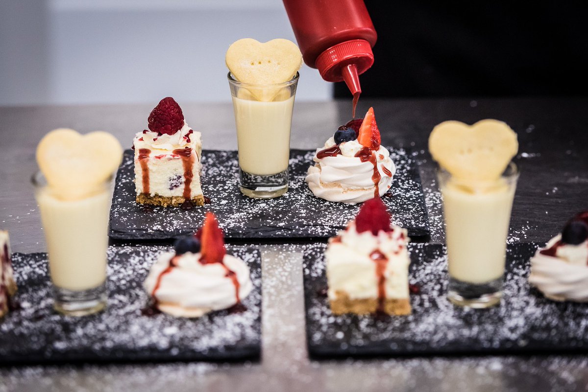 All of our scrumptious desserts are hand finished, it’s no surprise our clients find choosing there desserts a difficult one.
Pictured here is one example of a Trio.
#castlecary #sheptonmallet #fromesomerset #sherborne #yeovil #milborneport #wincanton #bourton #merewiltshire