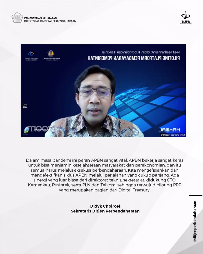 djpbkemenkeuri's tweet photo. Implementasi Platform Pembayaran Pemerintah untuk Efisiensi Belanja APBN

Simak berita selengkapnya di:

https://t.co/8c3uT13gaU https://t.co/CoXcARfFPN