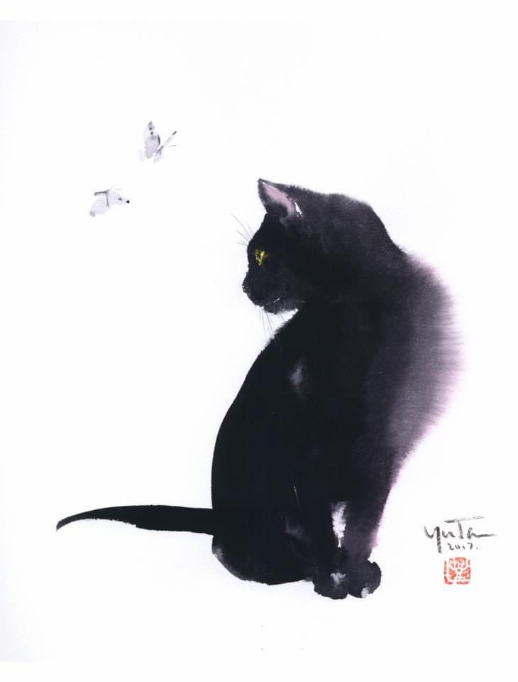 RT @i0RnrQ5Y18E0cN3: 蝶:「猫さんひとり？」 猫:「悪いかよ」