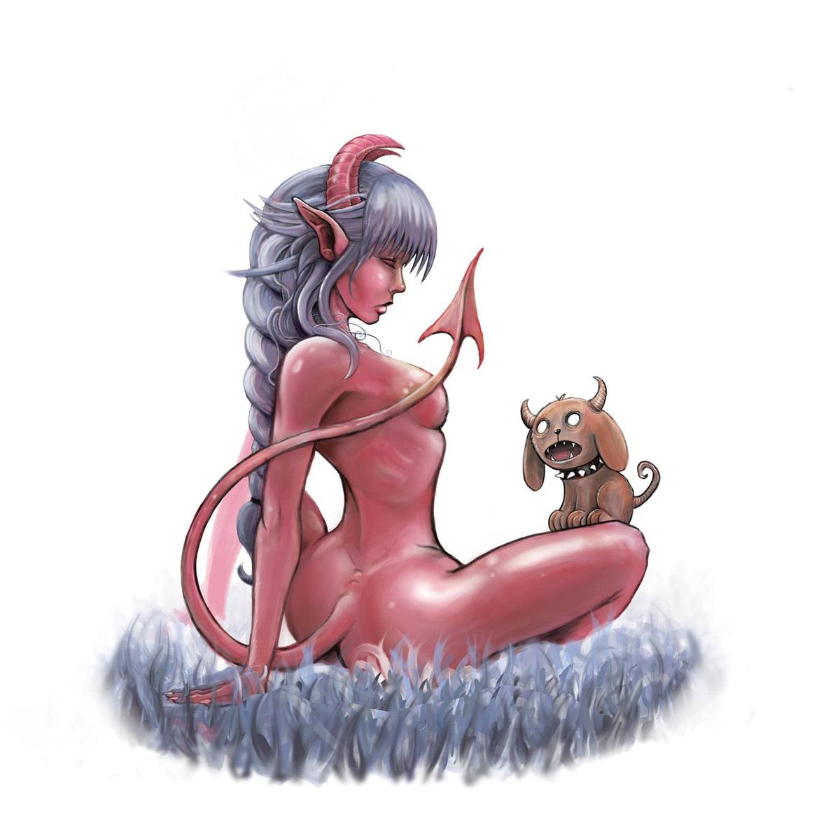 RobinLivesey's tweet photo. Demon girl #DrawPaprikaInYourStyle @Mirkand https://t.co/rJLFeJrYsJ