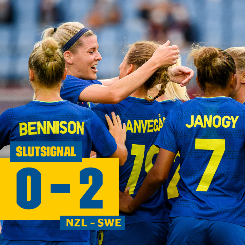 𝗙𝗨𝗟𝗟𝗧𝗜𝗗

Gruppsegrare på maximala nio poäng! 🔥

🇳🇿 0-2 🇸🇪 | #NZLSWE | #Tokyo2020