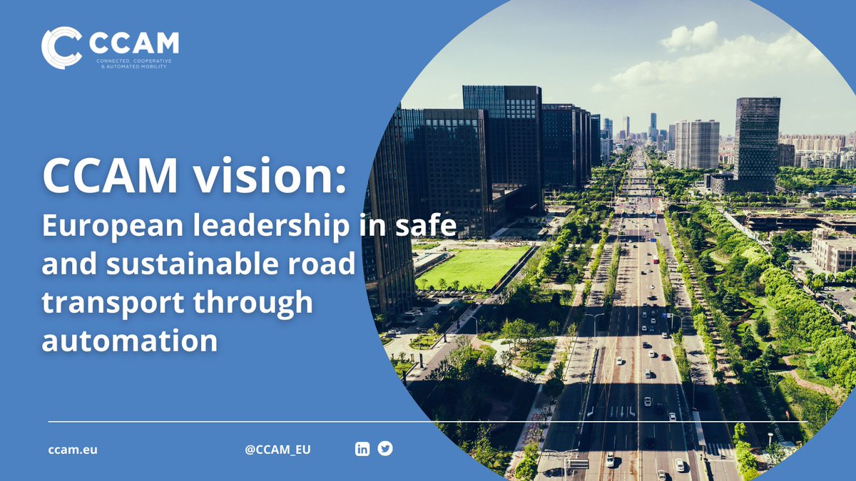 CCAM_EU's tweet image. The CCAM Partnership will accelerate the implementation of innovative #CCAM technologies and services in 🇪🇺. Are you interested in CCAM? Do you want to contribute to its uptake? Contact us ccam.eu

#HorizonEU #EUResearchArea #EUTransportResearch
#EUPartnerships