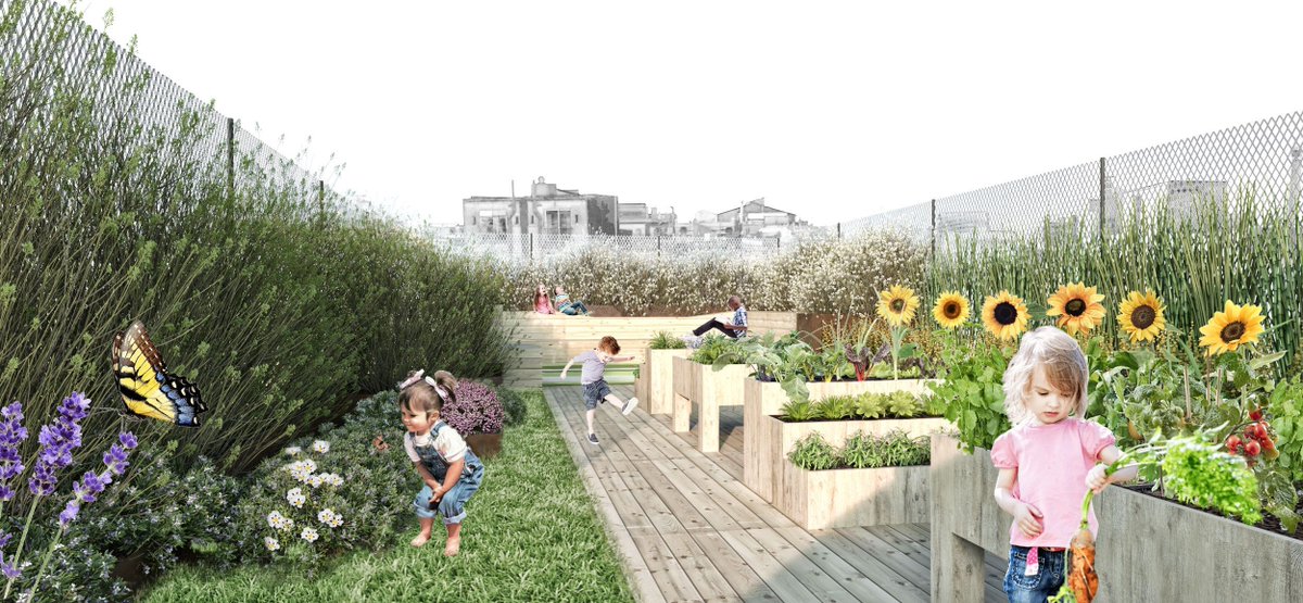 arquitopia's tweet photo. Esta es nuestra propuesta de cubierta verde para la escuela Nou Patufet, uno de los 10 accesit en el concurso propuesto por @barcelona_cat 🌱💚

👉 más info en la web! 👈

#arquitopia #barcelona #replantemBCN #concurscobertesverdes #cobertesverdes #verdurba #biodiversitat https://t.co/oMzae59Een