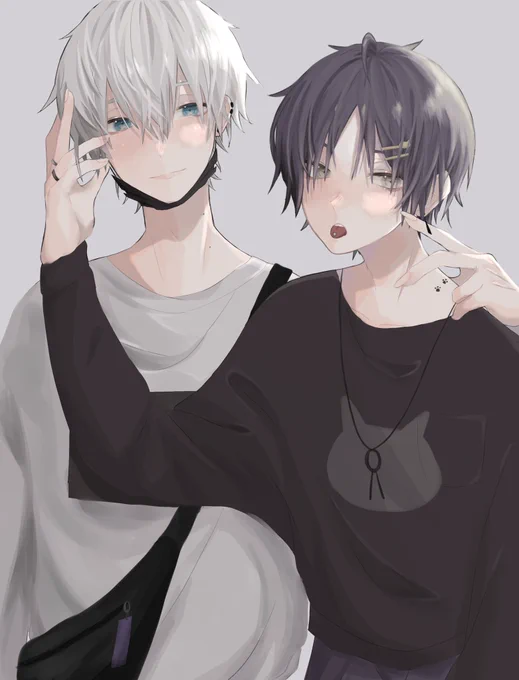 キザシとアカネ 