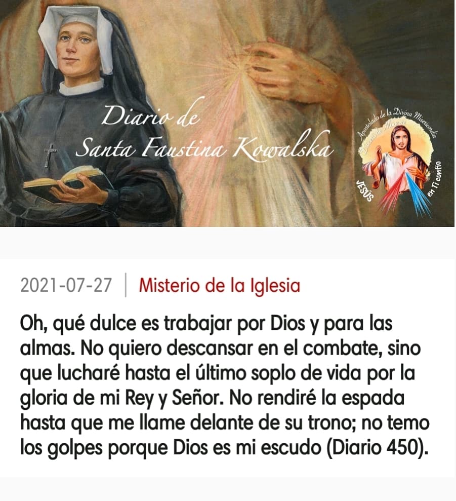 AlbaDivinaMercy's tweet photo. No rendiré la espada hasta que me llame delante de su trono.
#JesúsEsRey #ReyDeMiCorazón #ReyDeReyes
#DivinaMisericordia #JesúsEnTiConfío #SalvarAlmas #Amor #Iglesia https://t.co/8SRMXBKgSi
