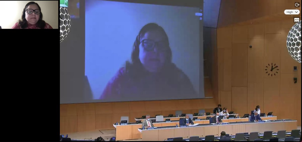 SomosELAPI's tweet photo. Inicia el #CDIP26 de @WIPO , la presidenta @AP_Benedetti abre el orden del día, nuestra delegación ya está en sala muy al pendiente del desarrollo del comité #ELAPIenCDIP, nuestra delegación está liderada por @KarenDellT #SomosELAPI https://t.co/BWUq7j2fFb